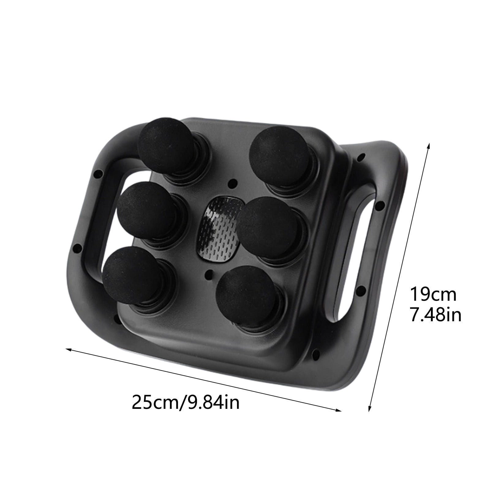 Massage Gun, 6 Head Deep Tissue Quiet Massager, Portable Muscle Massage Gun for Back Neck Muscle Relieve, 9 Levels Speed Modes, Digital Display 6 Massage Heads Link Drive System
