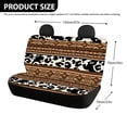 thumbnail image 4 of Psesaysky Rear Bench Seat Covers with Cowhide Geometric Pattern, Comfortable Dirt and Scratch Proof Stretch Covers for SUV Truck Van, 2 Pack Set, 4 of 7