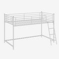 thumbnail image 3 of Zimtown Junior Metal Twin Loft Bed, White, 3 of 10