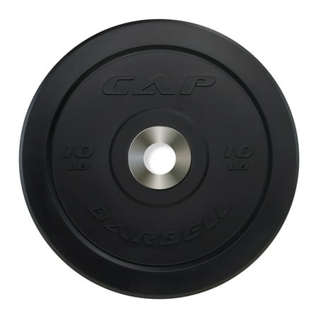 CAP 10 lb Olympic Bumper Plate, Black