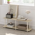 thumbnail image 3 of Furinno Turn-N-Tube No Tools Modern Rectangle Side Table, Bauhaus Oak/Beige, 3 of 5