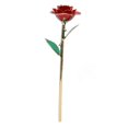 thumbnail image 2 of Real Rose Gold Dipped Decoration 24K Plated Gold Dipped Rose with Stand for Mother Wife Girlfriend Red, 2 of 5