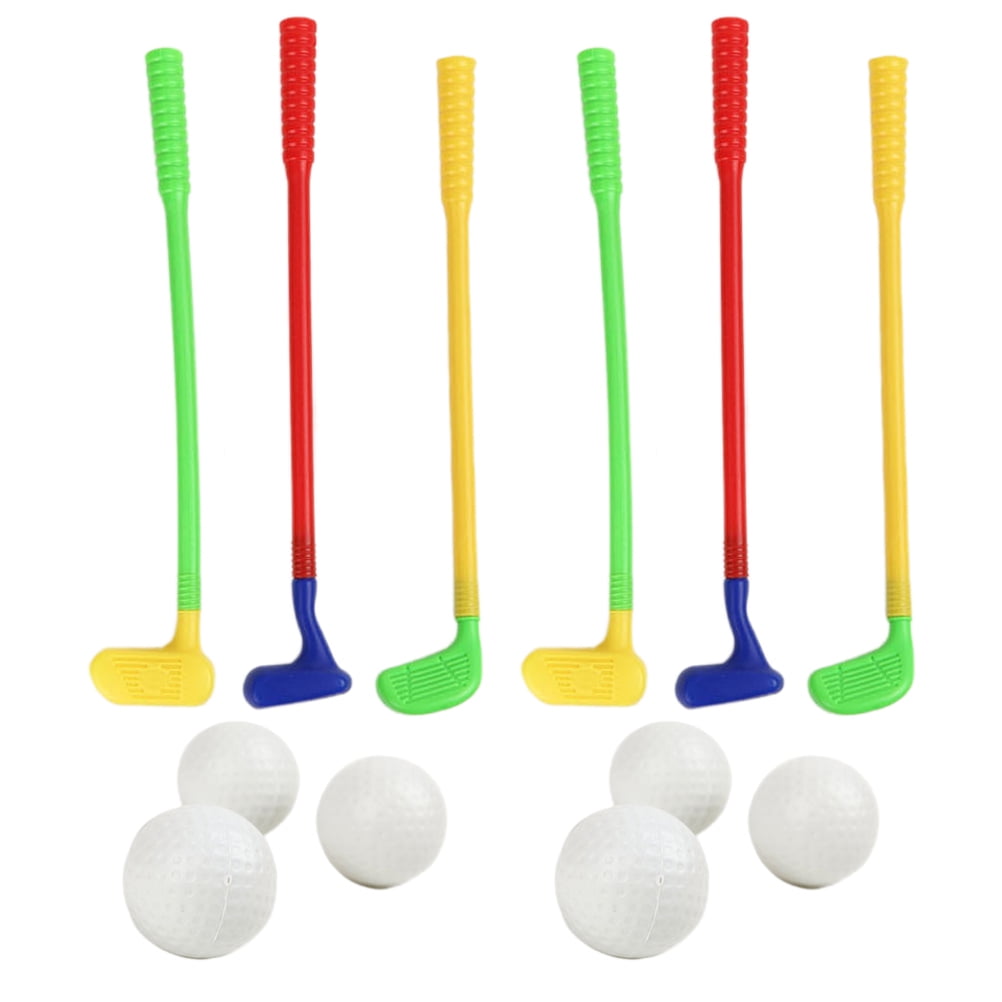 2 Sets of Children Golfs Kit Plastic Golf Club and Ball Set Random