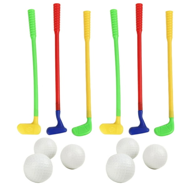 2 Sets of Children Golfs Kit Plastic Golf Club and Ball Set Random