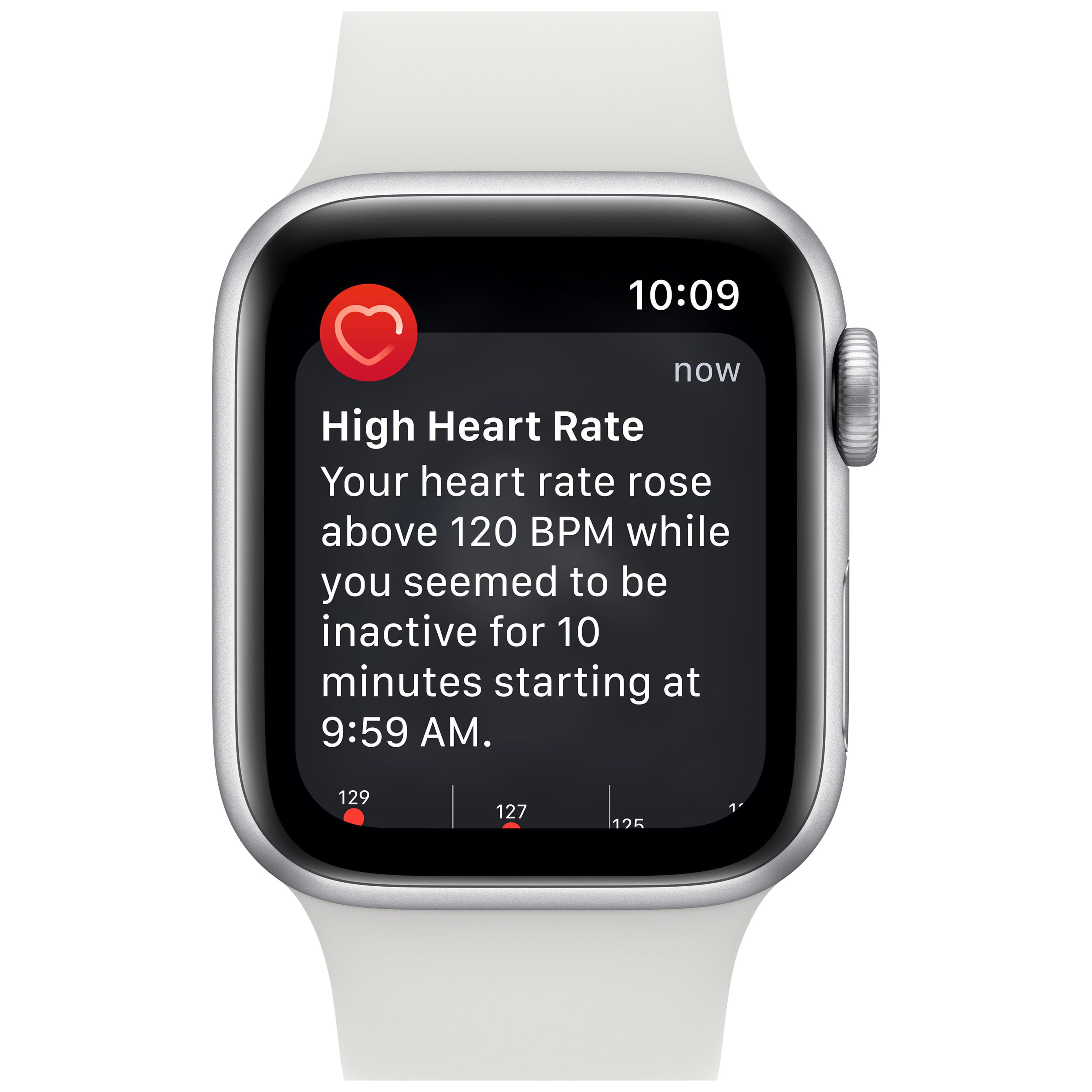 Apple Watch SE (2nd Gen) GPS 40mm Silver Aluminum Case with White Sport Band  - M/L | Apple Watch