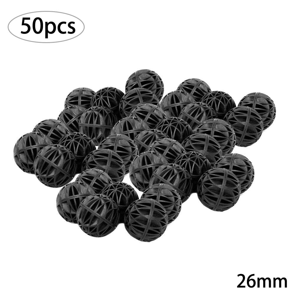 Dreamhall 50Pcs 26mm BioFilter Balls, Supports Biological Aquarium