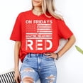 thumbnail image 3 of Remember Everyone Deployed T-Shirt, On Fridays We Wear Red Patriotic Tee, American Flag Military Support Shirt, 3 of 6