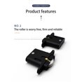 thumbnail image 2 of Destyer 5 Pieces Sliding Door Roller Stainless Steel Cabinet Closet Pulley Window Slider Wheel Removable Track Fixing Accessory, 2 of 6