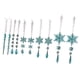 thumbnail image 4 of Adornos navideños con forma de carámbanos y copos de nieve, decoraciones invernales Azul, 4 of 7