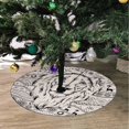 thumbnail image 2 of FMSHPON of Lion on Xmas Christmas Tree Skirt Stand Mat for Holiday Party Decoration Indoor Outdoor 36 inches, 2 of 3