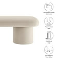 thumbnail image 3 of Modway Orla Performance Velvet Bench in Almond, 3 of 10