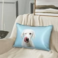Coaee Puppy Licks Nose Pillowcase with Hidden Zipper, Queen Size Zippered Microfiber Pillow