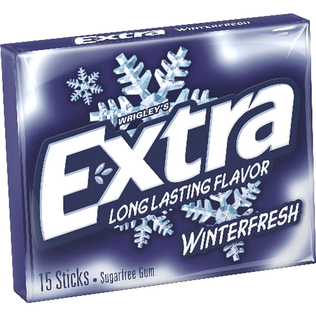 Extra Slim Pack Winterfresh Gum 10 Count Pack — 15 Sticks Each — Sugar-Free Cooling Long-Lasting Chewing Gum