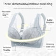 thumbnail image 3 of Large Chest Small Bra Thin Gather-up Auxilary Breast Adjustable Large Size Underwear Women's Anti-sagging Bra for Chubby Girls, 3 of 5