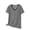 Silver, variant on Staron Summer Tops for Women Casual V-Neck Short Sleeve Striped Modal Comfy Relaxed Fashion Basic Tee Shirt, Dark Gray L