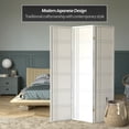 thumbnail image 2 of Red Lantern 6 ft. Tall Double Cross Shoji Screen - White - 3 Panels, 2 of 7