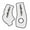 White, variant on Nihilo Concepts Frame Grip Tape Compatible with Yamaha YZ 125/250 (2005-2022)