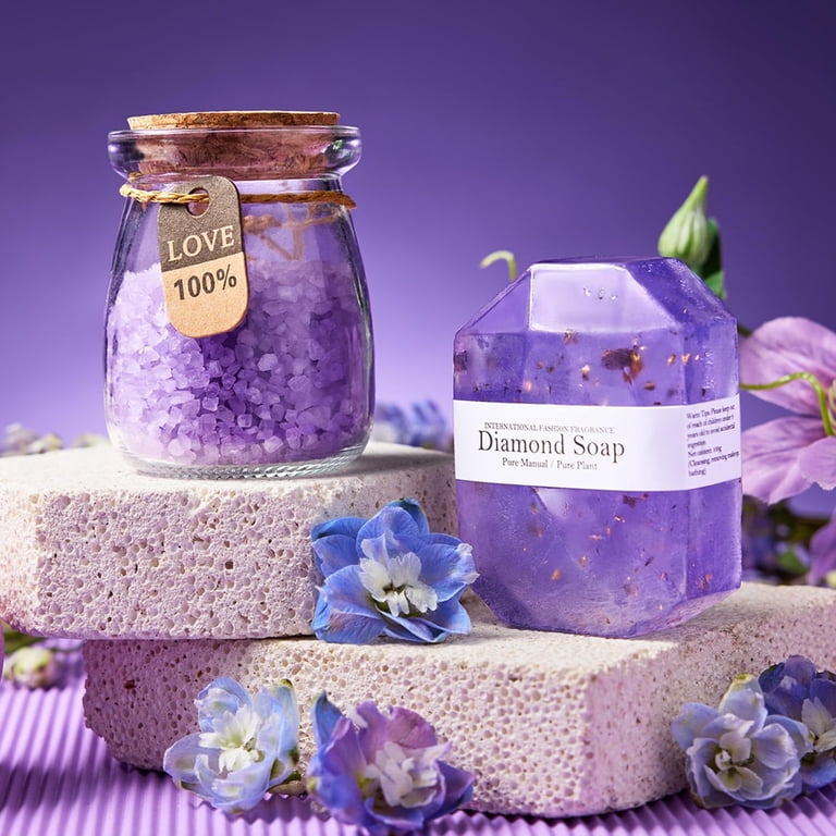 Lavender Womens Gift Baskets Gift Set Women Christmas Present Luxury Lavender Gift Basket For Women  10-Piece Self-Care Gift