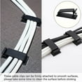 thumbnail image 3 of 10 Pcs Self Adhesive Cable Management Clips, Cable Management Wire Organizer Clips Cord Holder for Home, Office Computer, Holder Under DeskHolder Under Desk and Multi Cords TV, 3 of 5