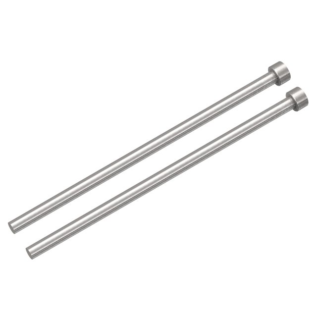 Recto Expulsor Pasadores, 6mm (15/64") Diámetro 65Mn Acero Redondo Punta Punzón 150mm (6") Largo para Mecánico Mantenimiento 2uds