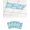 Turquoise, Aqua, White, variant on 3 Pack Fluorescent Light Cover for Ceiling Lights, Lake Blue Coral Coastal Magnetic Classroom Light Filters 4x2 Feet, Summer Beach Nautical Ocean Decorative Ceiling Shade Panel for Office