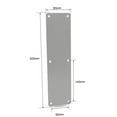thumbnail image 2 of Door Push Plate Kick Plate Interior Or Exterior Door Protection Stainless Steel, 2 of 6