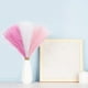 thumbnail image 4 of Decoración de jarrón Zefei Wu, 6 piezas de hierba de pampa artificial, rubor blanco y rosa, 4 of 5