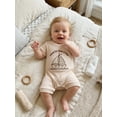 thumbnail image 6 of BemeyourBBs Preemie Baby Boys Summer Clothes Baby Boy Newborn Hospital Going Home Outfit Waffled Romper I'm New Here Letter Embroidery Short Sleeve Jumpsuit Playsuit Shorts, 6 of 9