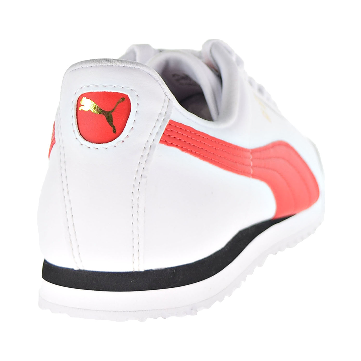 Puma Roma Basic+ Men's Shoes Puma White-High Risk Red 369571-11 - image 3 of 6