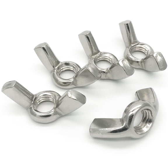 M12 Wing Nut,304 Stainless Steel, Butterfly Nuts Hand Twist Tighten Hardware Nut, 5Pcs