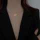thumbnail image 2 of Collar de amor para mujer, cadena de clavícula ins, resistente a tirones, estilo Harajuku, cadena de cuello Simple de alta gama, 2 of 6