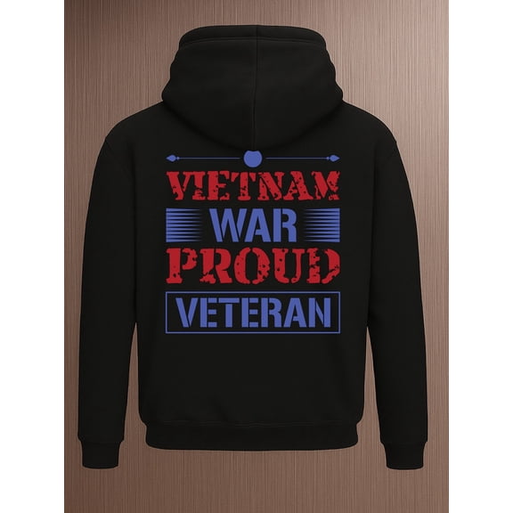 Vietnam War Vet sweatshirt Veteran men regular fit black Soft & Comfortable streetwear elegant graphic comfortable funny high quality autumn gift fist army Casual Unisex hoodie