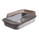 thumbnail image 2 of Caja de arena para gatos domésticos, caja de arena para gatitos, caja de arena para gatos grandes, caja de arena desmontable para gatos. claro y gris, 2 of 9