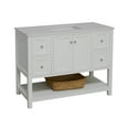 thumbnail image 3 of Lakeshore 48" Bathroom Vanity with White Cabinet and Engineered White Top, 3 of 6