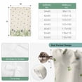 thumbnail image 6 of Spring Botanical Balloon Curtains for Bedroom/Front Door/Bathroom, Rustic Pastoral Daisy Leaves Burlap Tie Up Curtains 63 Inch Length Light Filtering Kitchen Curtains Shades for Windows 46"x63", 6 of 8