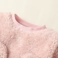thumbnail image 5 of Kucnuzki 9 Months Baby Girl Winter Outfits Pants Sets 12 Months Long Sleeve Rabbit Prints Fluffy Sweatshirt Elastic Pants 2PCS Set Pink, 5 of 9