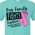 thumbnail image 4 of Inktastic Our Family Fights Together Breast Cancer Awareness T-Shirt, 4 of 5
