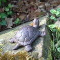thumbnail image 3 of Esschert Design Cast Iron Decorative Turtle, Large, Antique Brown, 3 of 3