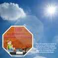 thumbnail image 6 of No Riding Beyond This Point 18 inch X 18 inch Octagon Plastic Sign Weather Resistant, UV Protected for Workplace, Private Property, and Construction Site, Made in the USA, 6 of 7