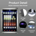 thumbnail image 5 of YUKOOL 4.4 Cubic Feet Beverage Refrigerator - 145 Can Soda Beer or Wine Mini Refrigerator, Glass Door, 5 of 8
