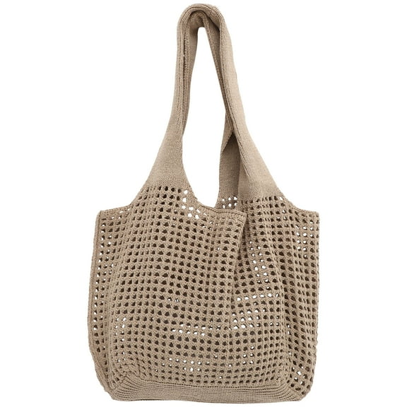 Hollow Woven Bag Shoulder Handbags Oversize Beach Large Casual Tote Trendy Simply Crochet Miss