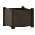 thumbnail image 2 of vidaXL Garden Raised Bed PP Mocha 16.9"x16.9"x13.8", 2 of 4