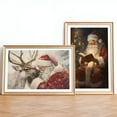 thumbnail image 6 of Vintage Christmas Wall Poster Santa Claus Retro Merry Xmas Winter Art Print for Home Holiday Decor, UNFRAMED 12x18, 6 of 6