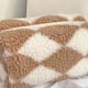 thumbnail image 2 of Bolsa de cosméticos a cuadros a la moda, de almacenamiento de maquillaje para artículos de tocador de felpa para mujer (caqui) Ehuebsd  Para Estrenar, 2 of 7