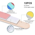 thumbnail image 2 of CHOK 12pcs Mini Nail File  Practical Fingernail File for Natural and Fake Nails Emery Boards, 2 of 5