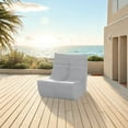 thumbnail image 2 of Deko Living Gray Outdoor Compressed Foam Chair, 2 of 9