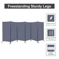 thumbnail image 5 of JVVMNJLK Indoor Room Divider, Portable Office Divider, Convenient Movable (6-Panel), Folding Partition Privacy Screen for Bedroom,Dining Room, Study,204" W x 19.7" D x 71.3" H, Gray, 5 of 6