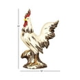 thumbnail image 4 of DecMode 15" Indoor Outdoor Rooster Garden Sculpture, 4 of 12