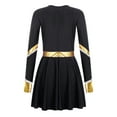 thumbnail image 4 of Kaerm Girls Sparkle Long Sleeve Cheerleading Dance Dresses Halloween Fancy Party Dress Up Black 12, 4 of 7