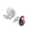 thumbnail image 3 of Dinosaur Elegant Stainless Steel Cufflinks for Formal Attire - for Weddings and Business Meetings, 3 of 6